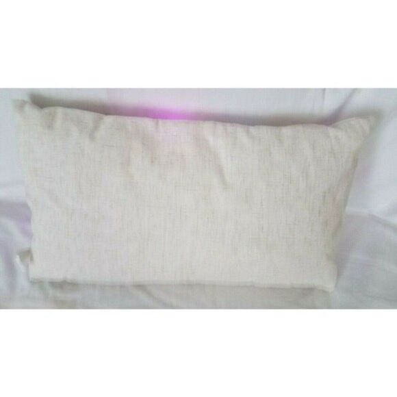 Accent Pillow Reindeer Dog Christmas Holiday Blinking Light-Up Buffalo Plaid - Picture 9 of 12